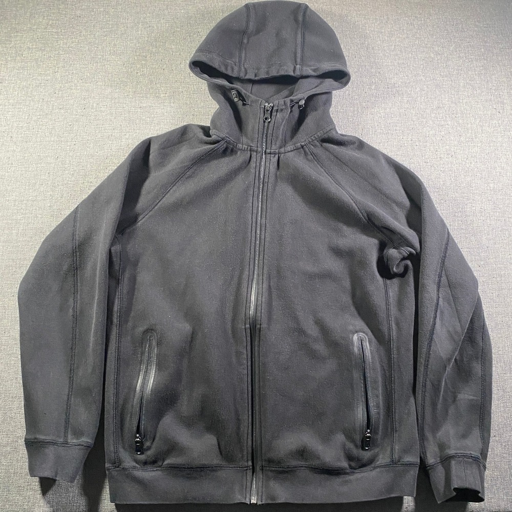 American Eagle Outfitters Mens Active Flex Zip Up Hoodie Black Size Medium